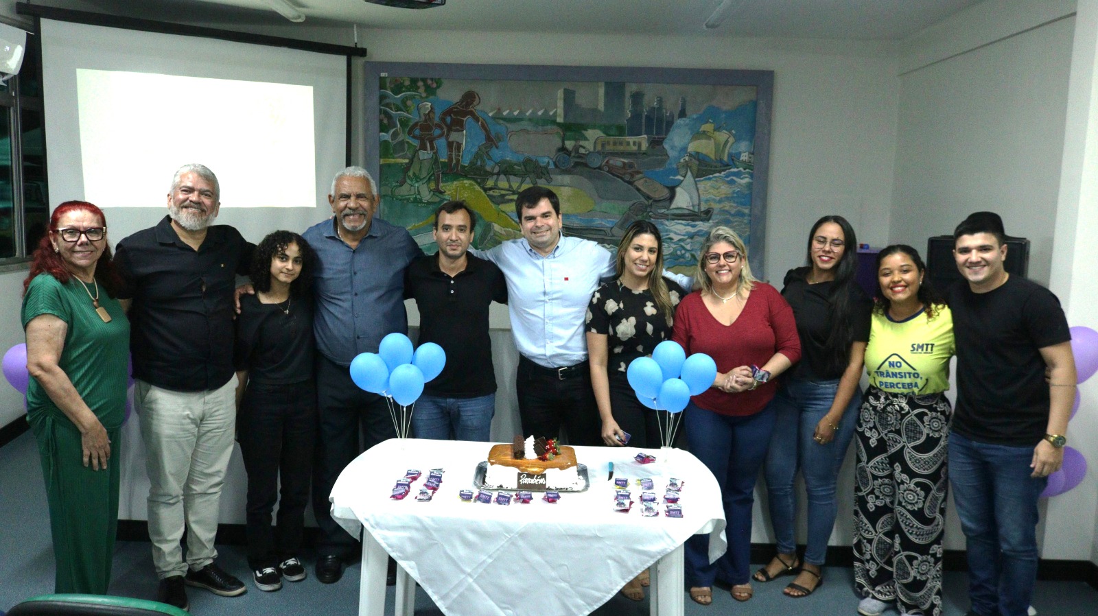 SMTT realiza confraternização em homenagem aos aniversariantes de agosto - SMTT Aracaju